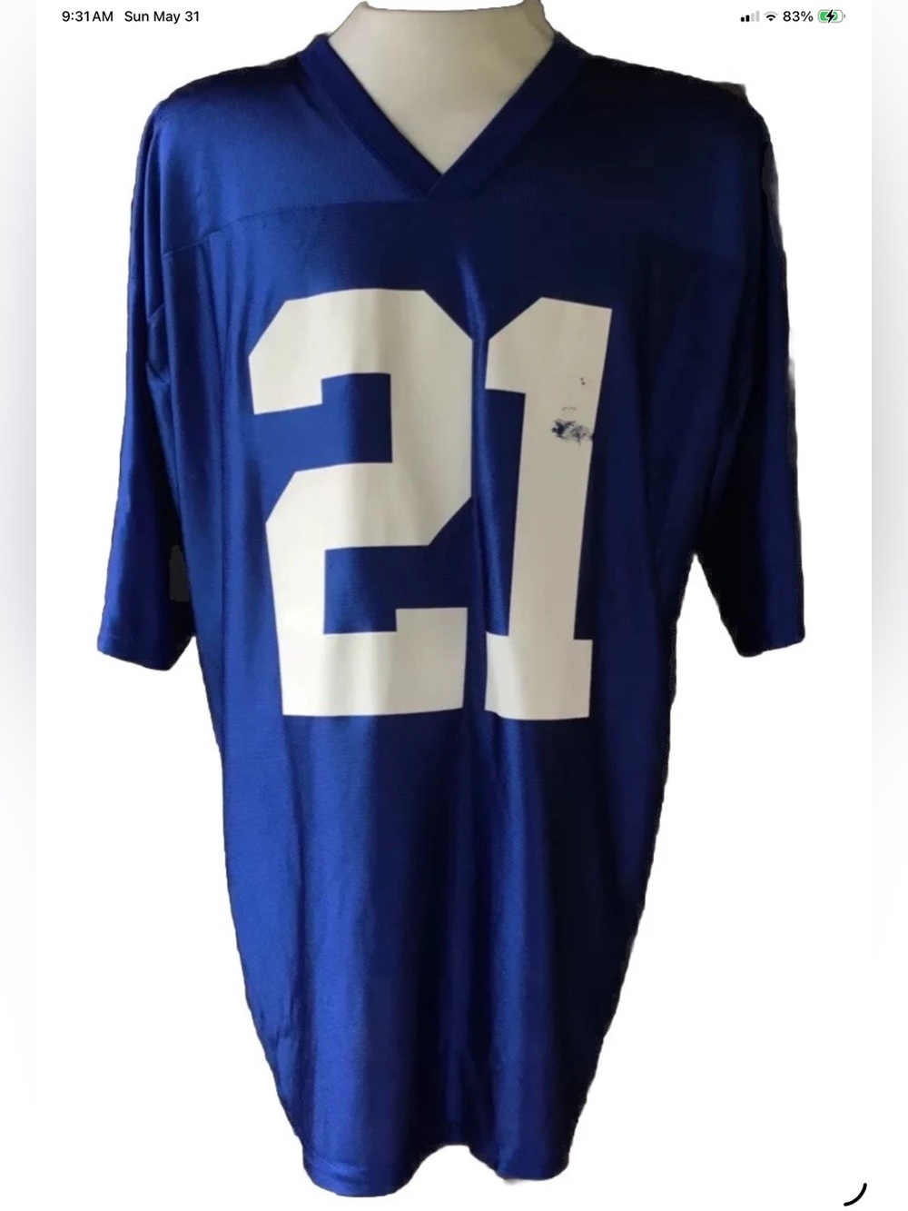 NFL Players New York Giants Tiki Barber Jersey Size XL